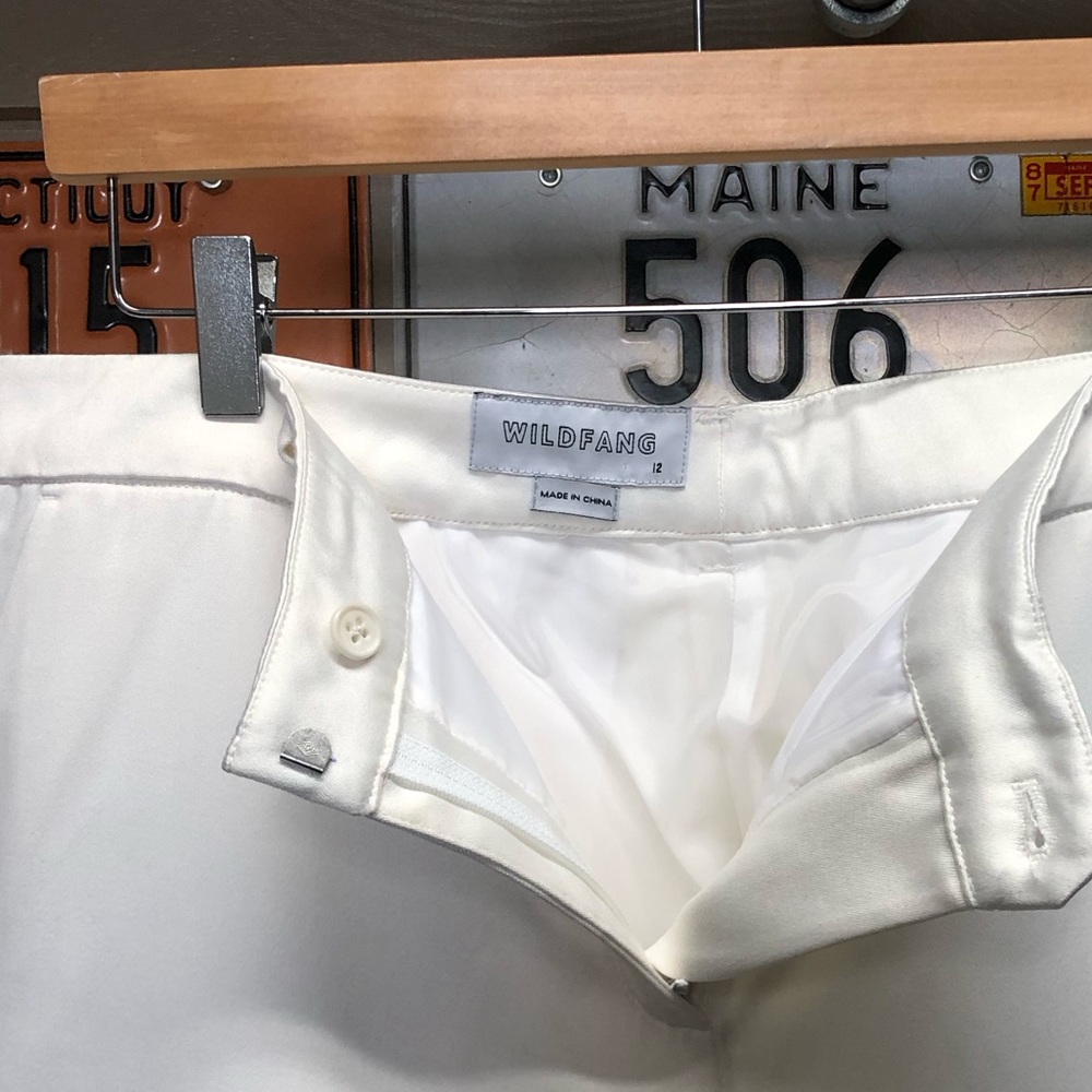 Wildfang White Tuxedo Pants
